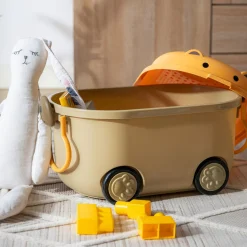 Dzieci Pojemnik na zabawki z kółkami 46x30,5x26,5 cm