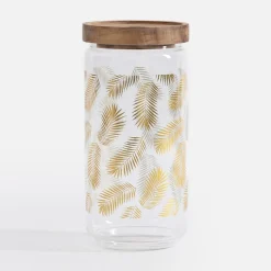 inny Pojemnik szklany z akacjową pokrywą 980 ml