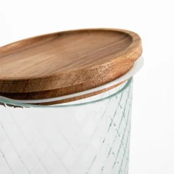 inny Pojemnik szklany z akacjową pokrywą 500 ml