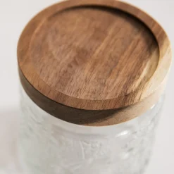 inny Pojemnik szklany z akacjową pokrywką 700 ml