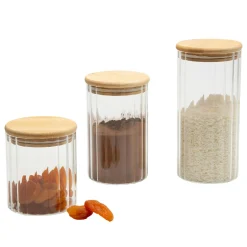 Pojemniki Na Żywność|inny Pojemnik szklany z bambusową pokrywką 430 ml