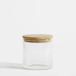 inny Pojemnik szklany z bambusową pokrywką 600 ml