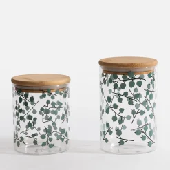 Pojemniki Na Żywność|inny Pojemnik szklany z bambusową pokrywką 850 ml