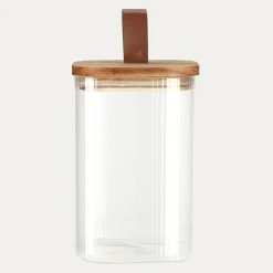 Pojemniki Na Żywność|inny Pojemnik szklany z drewnianą pokrywką 1150 ml