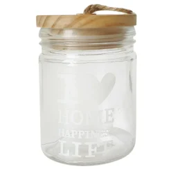 Pojemniki Na Żywność|Prima Cucina Pojemnik szklany z drewnianą pokrywką 700 ml