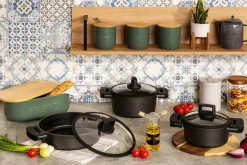 Pojemniki Na Żywność|Prima Cucina Pojemnik z bambusową pokrywką na herbatę 12 cm