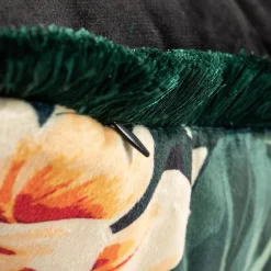 inny Poszewka ciemnozielona z monsterą TROPICANA 45x45 cm