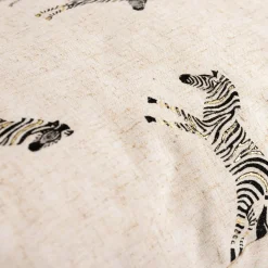 inny Poszewka dekoracyjna beżowa w zebry SUMMY 45x45 cm