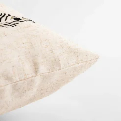 inny Poszewka dekoracyjna beżowa w zebry SUMMY 45x45 cm