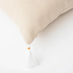 inny Poszewka dekoracyjna biało-beżowa TANZA 45x45 cm