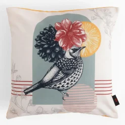 Poszewki I Poduszki Dekoracyjne|inny Poszewka dekoracyjna biało-pomarańczowa DALI 45x45 cm