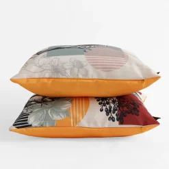 Poszewki I Poduszki Dekoracyjne|inny Poszewka dekoracyjna biało-pomarańczowa DALI 45x45 cm