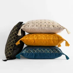 Poszewki I Poduszki Dekoracyjne| Poszewka dekoracyjna ciemnoniebieska WAYNE 45x45 cm