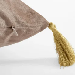 inny Poszewka dekoracyjna ciemnobeżowa DJERBA 30x50 cm