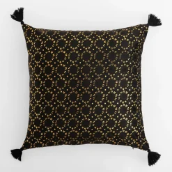 Poszewka dekoracyjna czarna WAYNE 45x45 cm