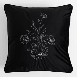 inny Poszewka dekoracyjna czarna PERLA 45x45 cm