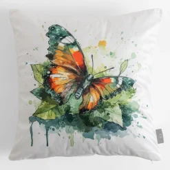 inny Poszewka dekoracyjna MOTYL biała OLIVE 45x45 cm
