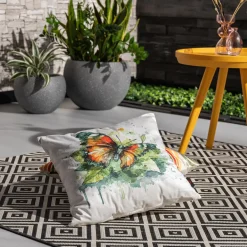 inny Poszewka dekoracyjna MOTYL biała OLIVE 45x45 cm