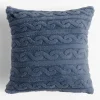 inny Poszewka dekoracyjna niebieska CALGARY 45x45 cm
