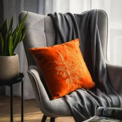 inny Poszewka dekoracyjna pomarańczowa MAIRO 45x45 cm