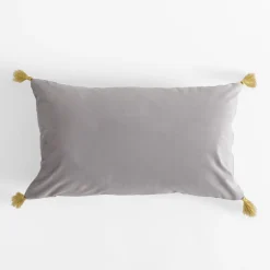 inny Poszewka dekoracyjna srebrna DJERBA 30x50 cm