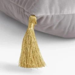 inny Poszewka dekoracyjna srebrna DJERBA 30x50 cm