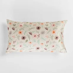 inny Poszewka dekoracyjna w kwiaty kremowa DAISY 30x50 cm