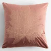 inny Poszewka dekoracyjna w złoty liść różowa MAPLE 45x45 cm