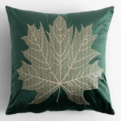Poszewki I Poduszki Dekoracyjne|inny Poszewka dekoracyjna w złoty liść zielona MAPLE 45x45 cm