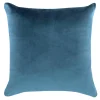 Estetica Poszewka dekoracyjna welurowa niebieska VELVIO 45x45 cm