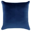 Estetica Poszewka dekoracyjna welurowa granatowa VELVIO 45x45 cm