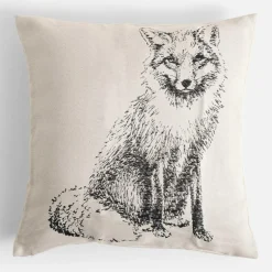 Poszewka dekoracyjna z lisem MOLLIE 45x45 cm