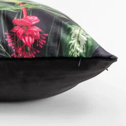 inny Poszewka egzotyczna czarna MADERA 45x45 cm