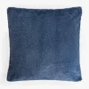 inny Poszewka futrzasta glamour ciemnoniebieska SHINE 45x45 cm