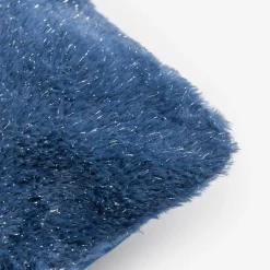 inny Poszewka futrzasta glamour ciemnoniebieska SHINE 45x45 cm