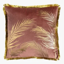 Poszewki I Poduszki Dekoracyjne|inny Poszewka na poduszkę w liście różowa YVES 45x45 cm