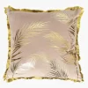Poszewki I Poduszki Dekoracyjne|inny Poszewka na poduszkę w liście beżowa YVES 45x45 cm