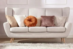 Poszewki I Poduszki Dekoracyjne|Estetica Poszewka na poduszkę welurowa beżowa BELLO 45x60 cm