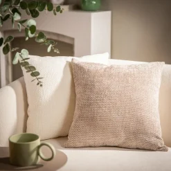 inny Poszewka ozdobna beżowa CARMON 45x45 cm