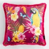 Poszewki I Poduszki Dekoracyjne|inny Poszewka różowa z papugą TROPICANA 45x45 cm