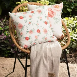 inny Poszewka w kwiatki różowe FIONA 45x45 cm