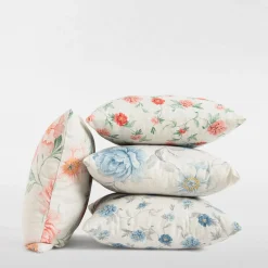 Poszewki I Poduszki Dekoracyjne|inny Poszewka w kwiaty różowe FIONA 45x45 cm