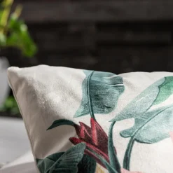 inny Poszewka w liście beżowa MADERA 45x45 cm