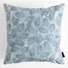 inny Poszewka w liście biało-niebieska AURIR 45x45 cm