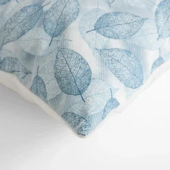 inny Poszewka w liście biało-niebieska AURIR 45x45 cm