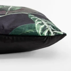 inny Poszewka w liście czarna MADERA 45x45 cm