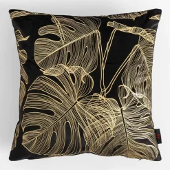 Poszewki I Poduszki Dekoracyjne|inny Poszewka w monstery czarna AMBRO 45x45 cm