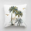 Poszewki I Poduszki Dekoracyjne|inny Poszewka w tropikalne palmy biała FEZA 45x45 cm
