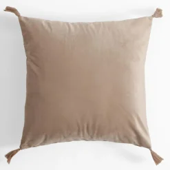 Poszewki I Poduszki Dekoracyjne|inny Poszewka welurowa beżowa CASSIA 45x45 cm