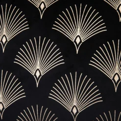 Poszewki I Poduszki Dekoracyjne|Estetica Poszewka welurowa czarna SIENNA 45x45 cm